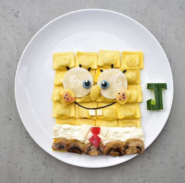 I Create Famous Cartoon Characters From Healthy Meals (19 New Pics)