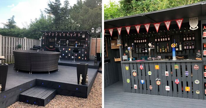 This Pallet Bar In My Backyard Cost Me