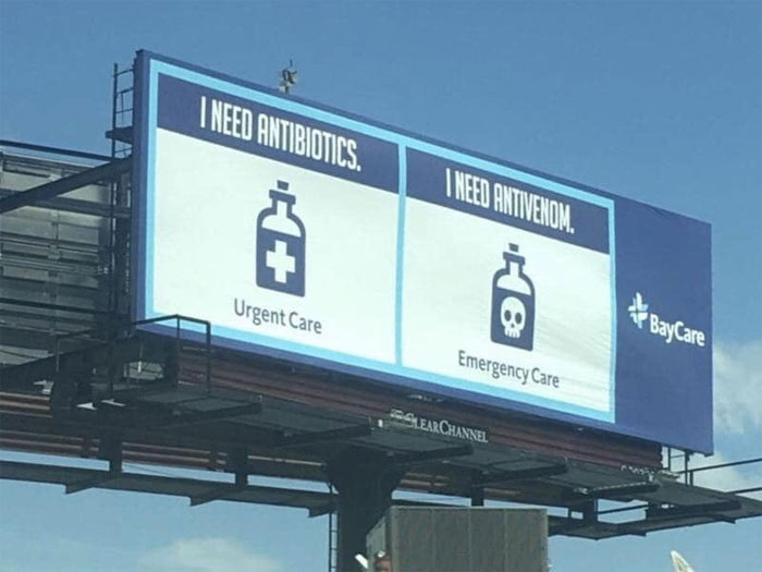 Hospital Informs People About The Difference Between Urgent And Emergency Care In Delightful Ads (4 Pics)