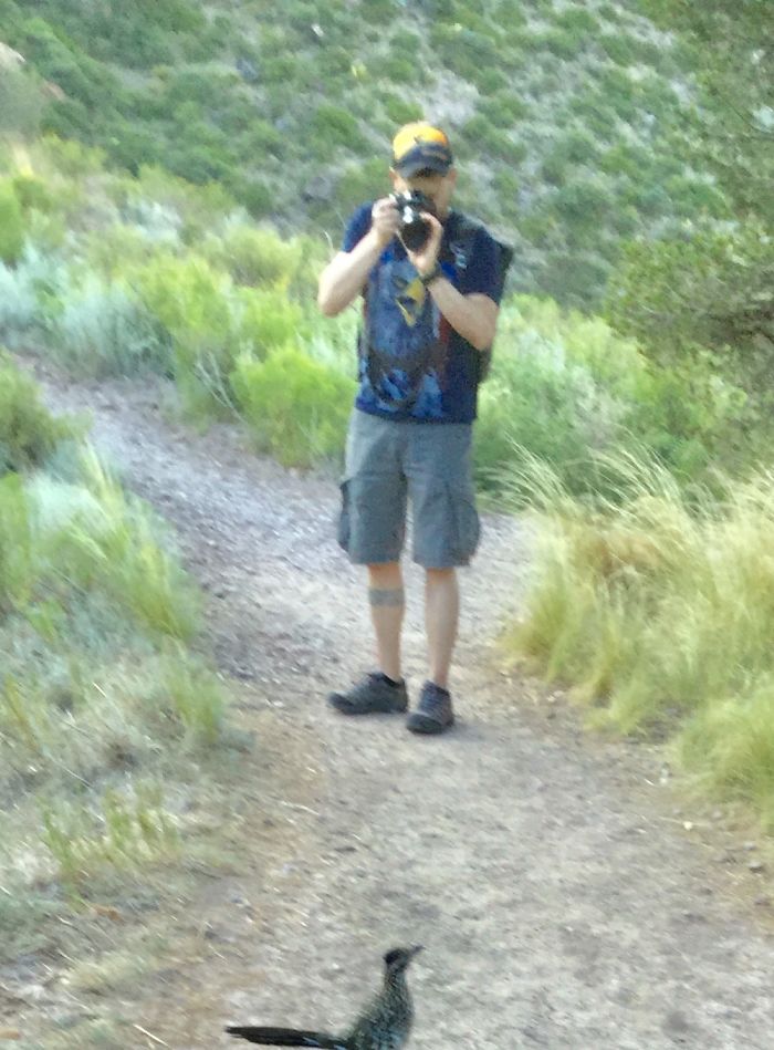 Me And My Dad Took Pictures Of A Roadrunner