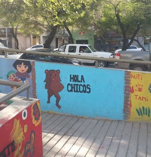 Meanwhile The Artwork At A Childcare Center In Argentina
