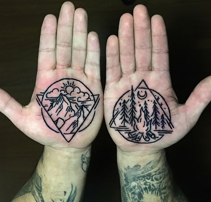 30 Of The Best Palm Tattoos | Bored Panda