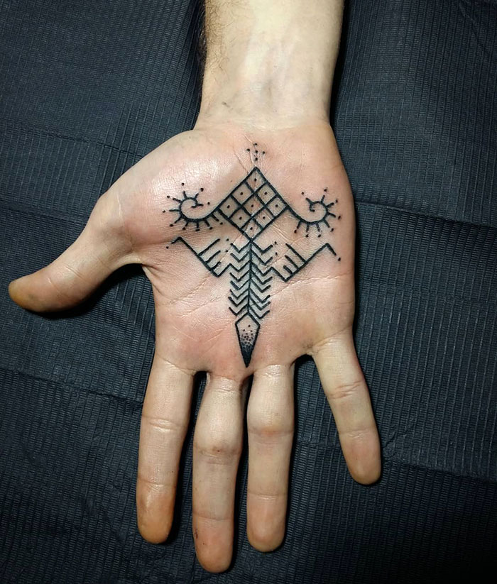 Palm Tattoo From The Voodoo/Tribal Flashes