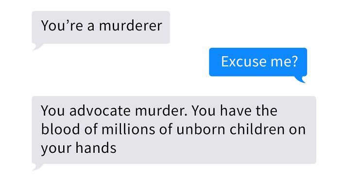 Person Shows The World How To Respond To Anti-Abortionists If They Call You A ‘Murderer’