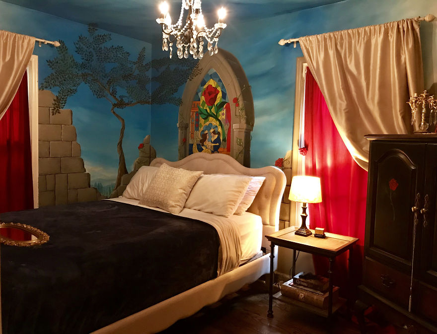 I Turned My Small Room Into A 'Beauty And The Beast' Inspired Castle Chambers