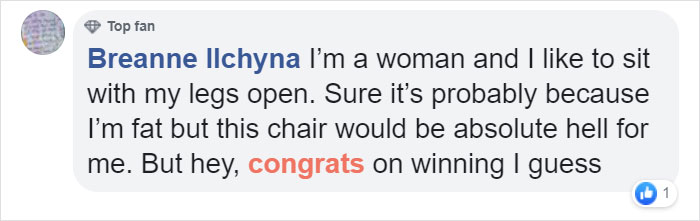 Feminist Designs A Chair That Prevents Manspreading, Wins A Design Award