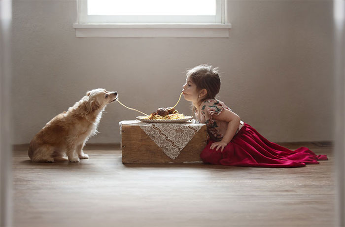 I Photograph My Daughter Together With Our Dog To Show The Inseparable Bond Between Them (18 Pics)