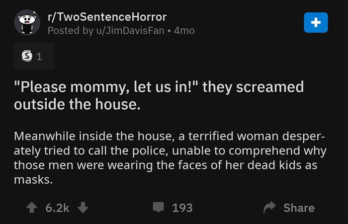 Short Horror Story