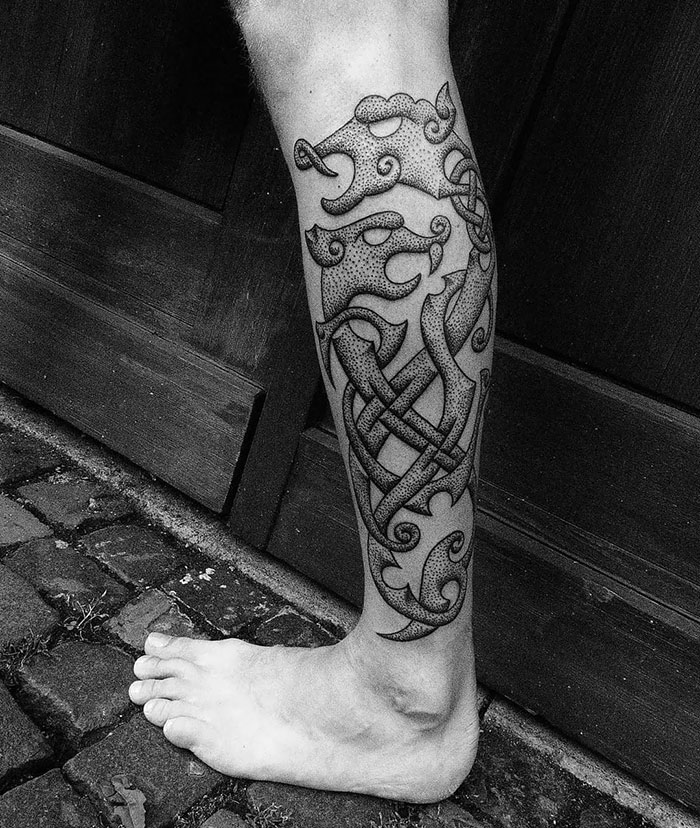 Freehand Viking Tattoo