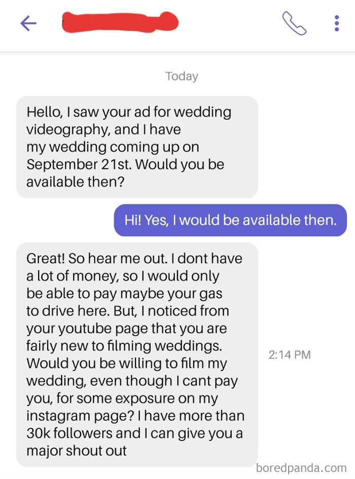 I Film Weddings As A Side Job, And This Finally Happened To Me