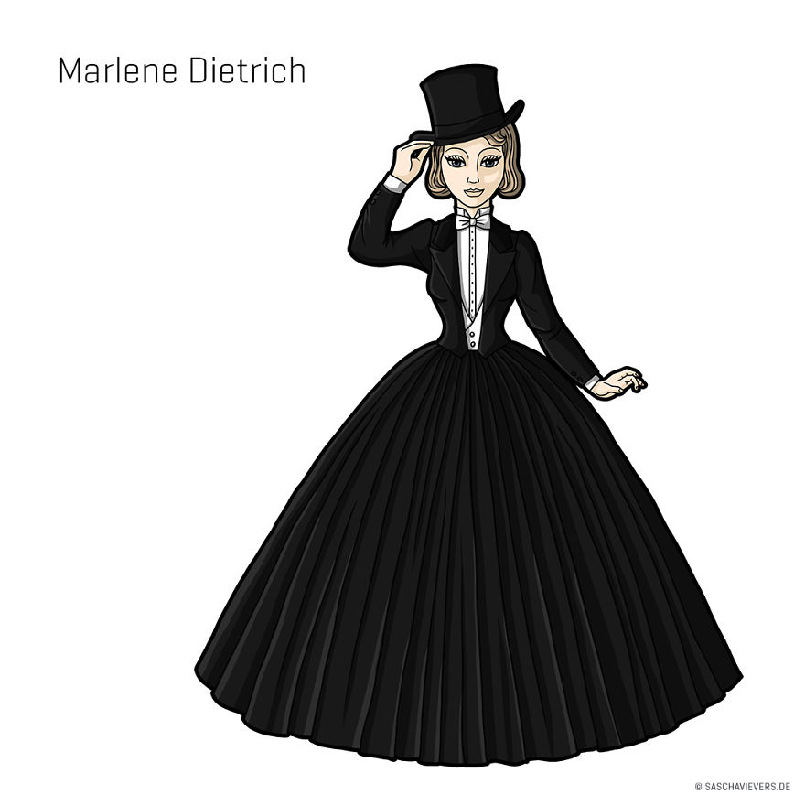 German Artist Draws A Victorian Version Of Celebrities And Famous Characters.