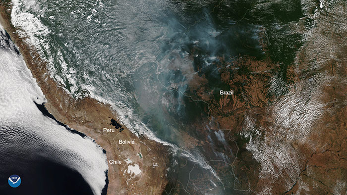 The Amazon Forest Has Been Burning For Weeks And NASA Shares Photos From Space