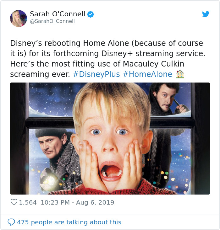 Macaulay Culkin Posts Hilarious Pic After Disney Announces They're Rebooting Home Alone (23 Reactions)