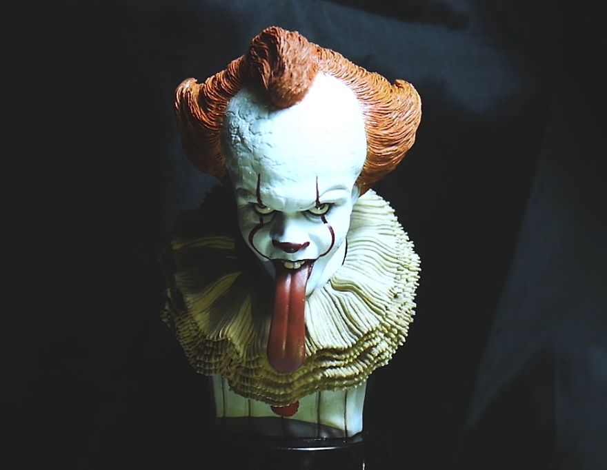 Sculpting Pennywise From It Chapter 2(2019) - 1:6 Scale Timelapse Sculpt And Painting