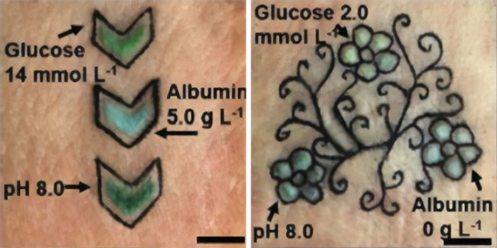 These Colored Tattoos Are Not Only Pretty But Also Track Your State Of Health