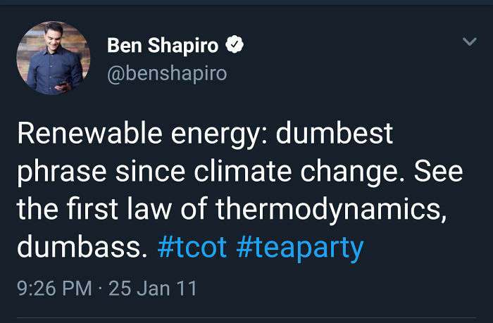 See The First Law Of Thermodynamics, Dumbass