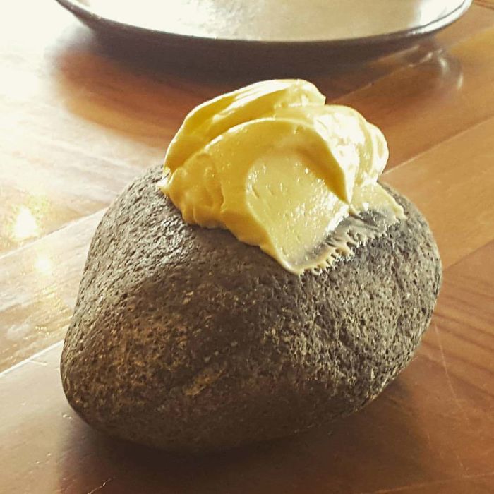 $70 A Head Luncheon? Have Some Butter On A Rock
