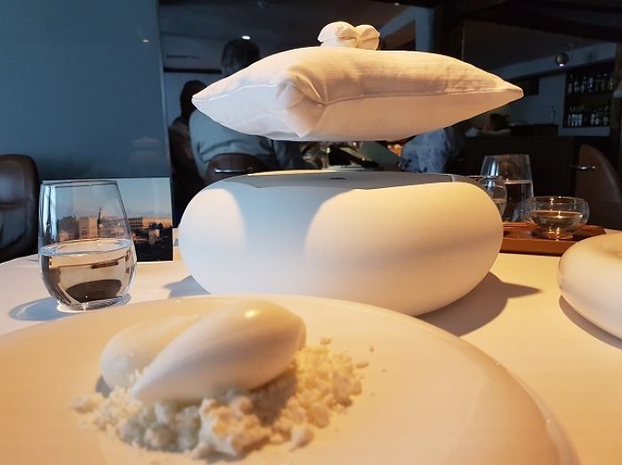 A Meringue Served On A Magnetically Levitated Pillow