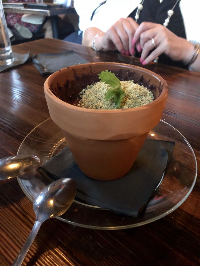 Pudding In A Pot. Wanna Know The Worst Sound Ever? Silverware Scraping Against Terracotta