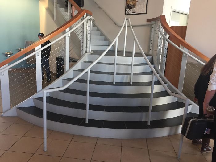 These Stairs In A College I Visited Had People Confused...