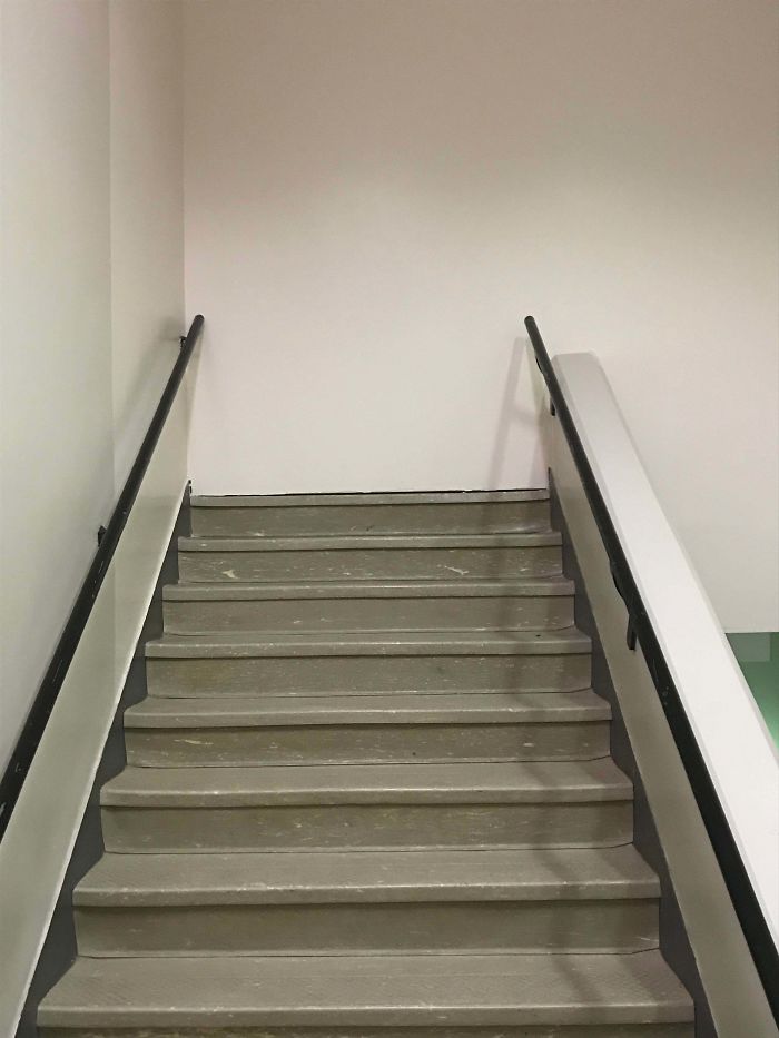The Stairs To Nowhere, At Michigan Technological University, An Engineering College