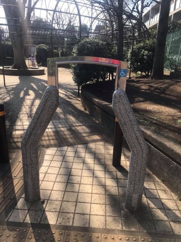 This Wheelchair Entrance In A Park