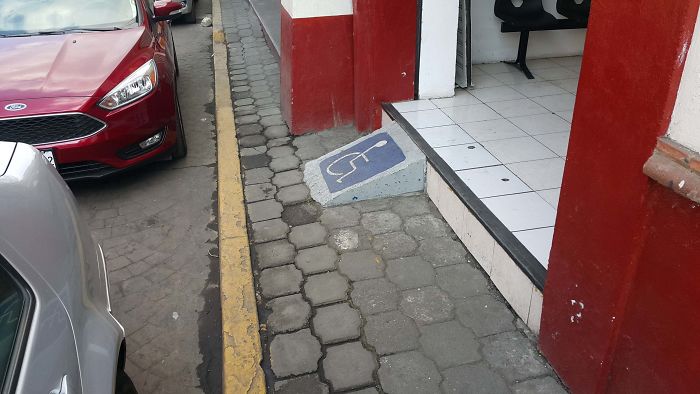This Wheelchair Ramp. If You Think It Is A Joke... No... It Is Not A Joke.