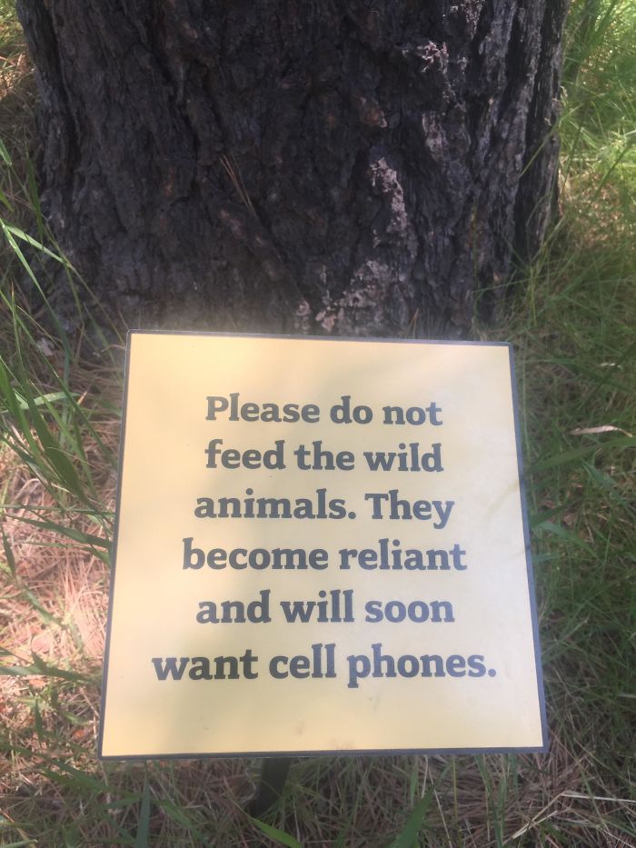 This Sign At An Outdoor Exhibit For A Museum
