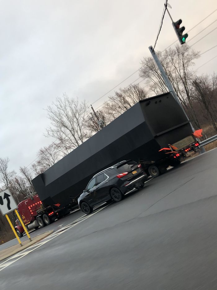What Is This Thing? Entirely Matte Black And Had A Police Escort