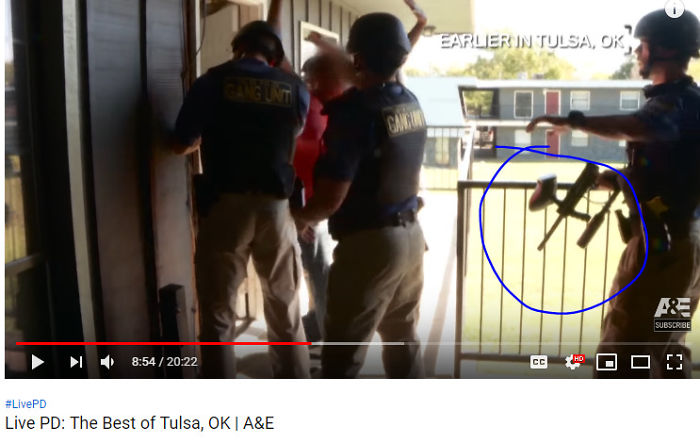 What Is This Paintball Gun Looking Thing Being Used By Police In A Real Life Drug Raid?