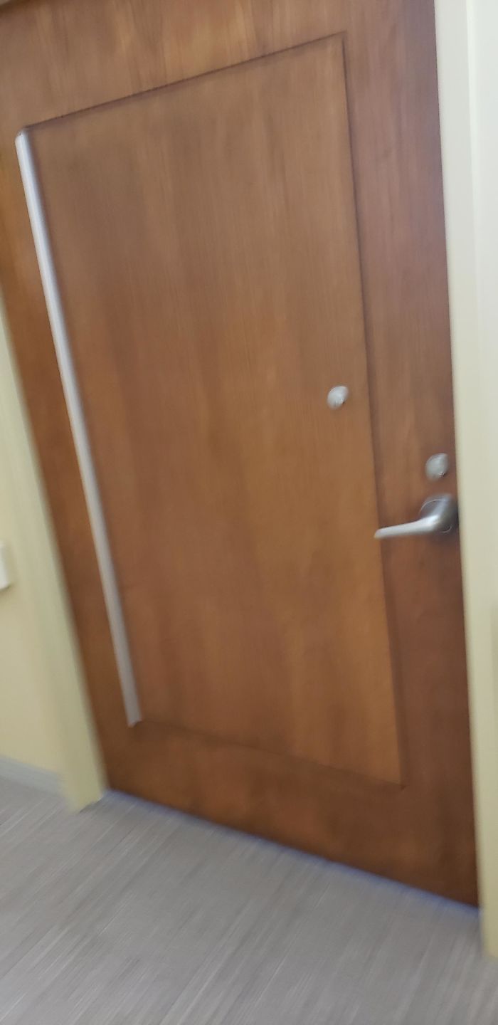 Found This Door At An Empty Hospital Floor That Leads To The Patient Room. What Is This Smaller Door Used For?