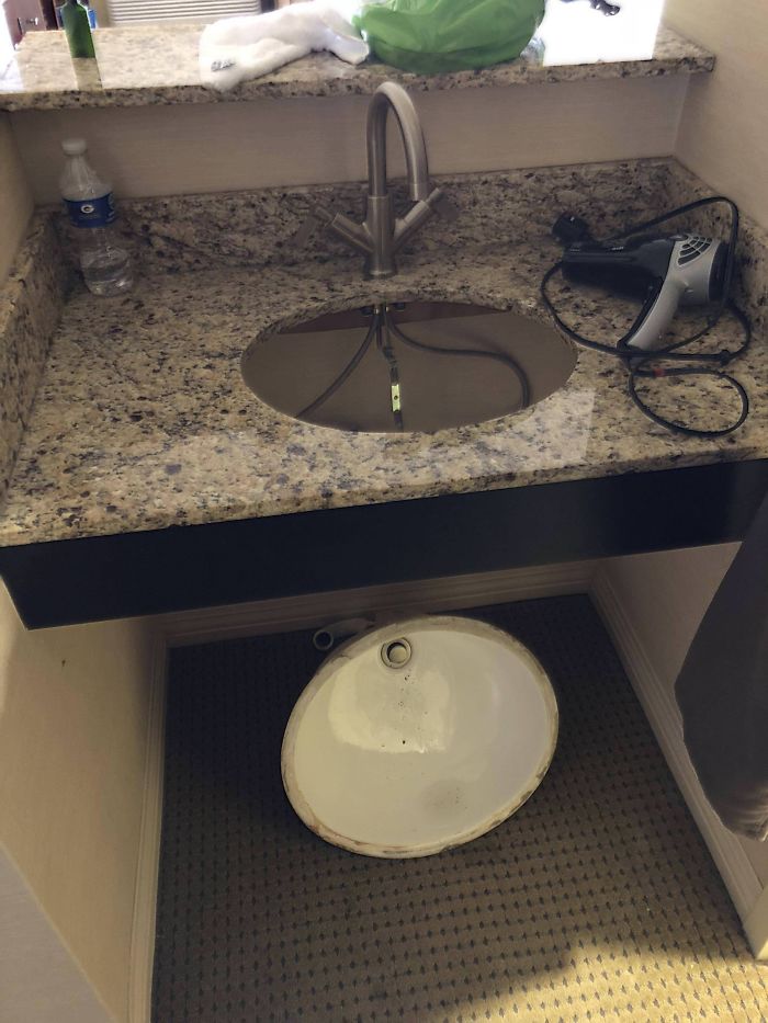 Sinkhole Just Developed In My Hotel Room