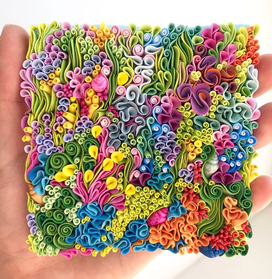 I Create Unique Polymer Clay Panels