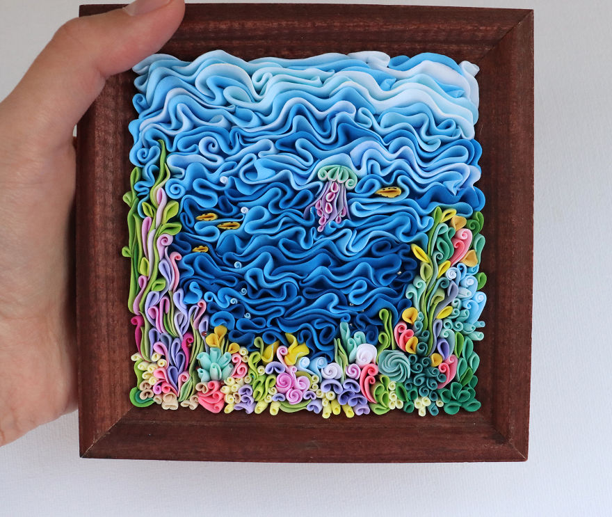 I Create Unique Polymer Clay Panels