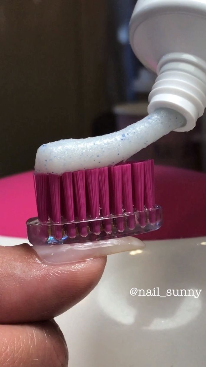Toothbrush Nails