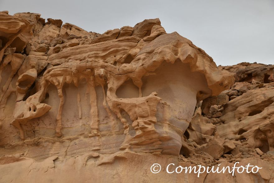 Erosion On The Rocks In The Negev