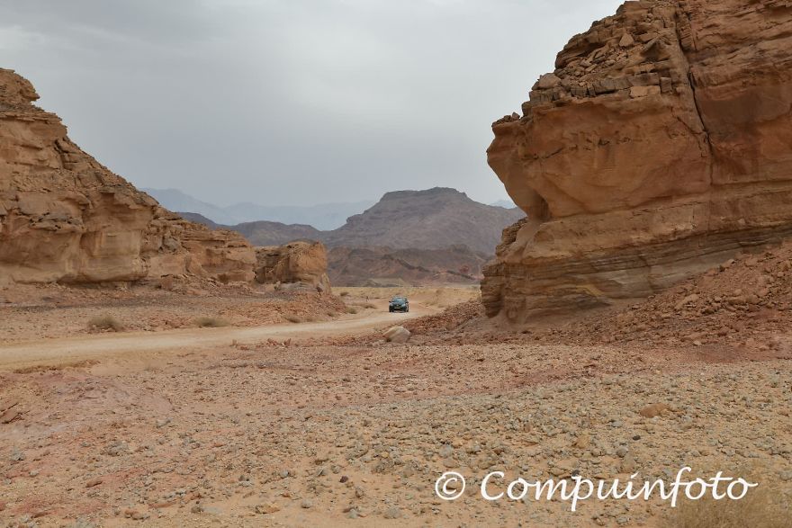 With A Rent A Car Through The Desert