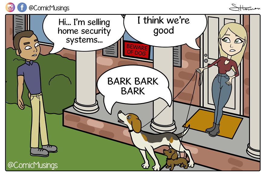 Our Home Security System Likes Treats And Belly Rubs!