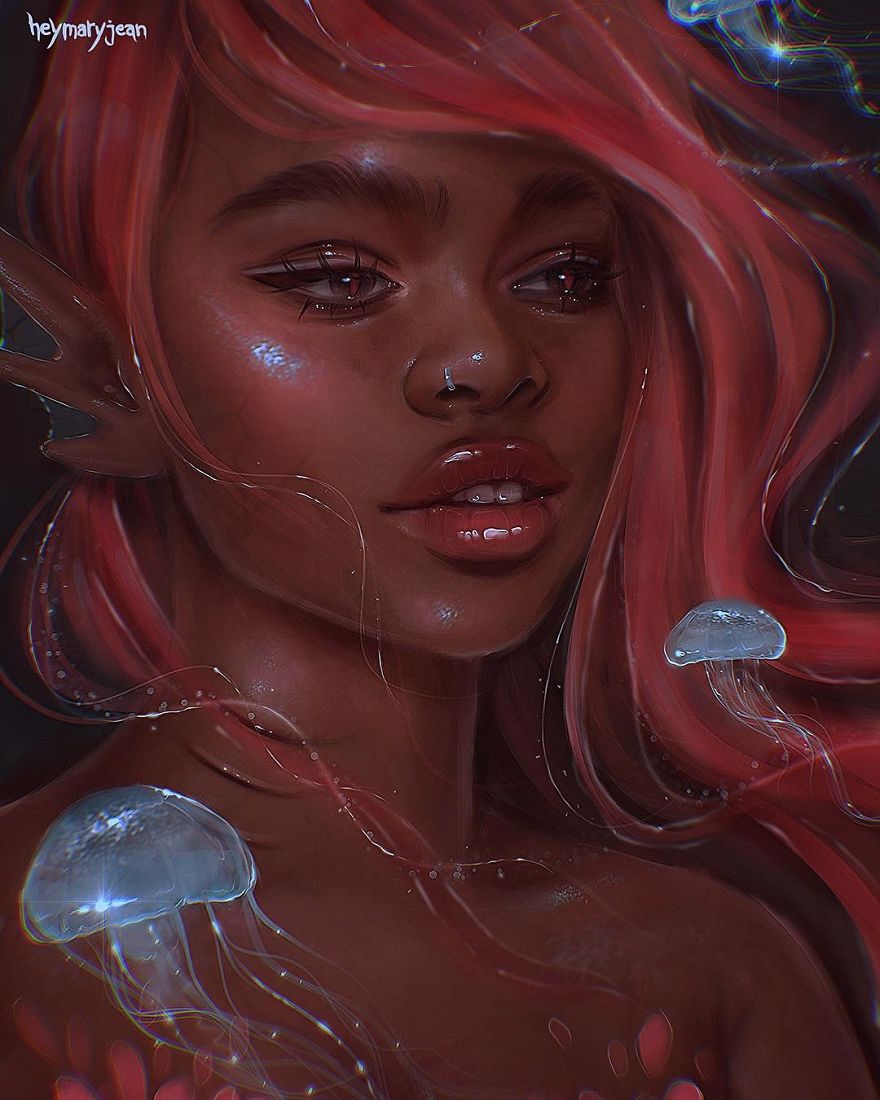 This Artist Is Creating Realistic Mermaid Portraits That Are Just Magical