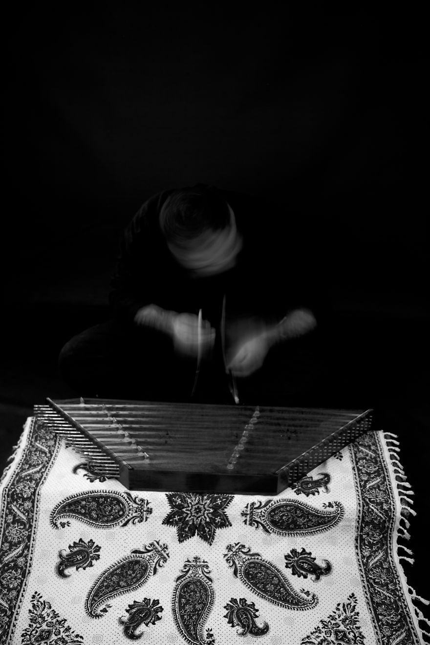I Photographed A Series Of Studio Self-Portrait With Iranian Tradition Instruments