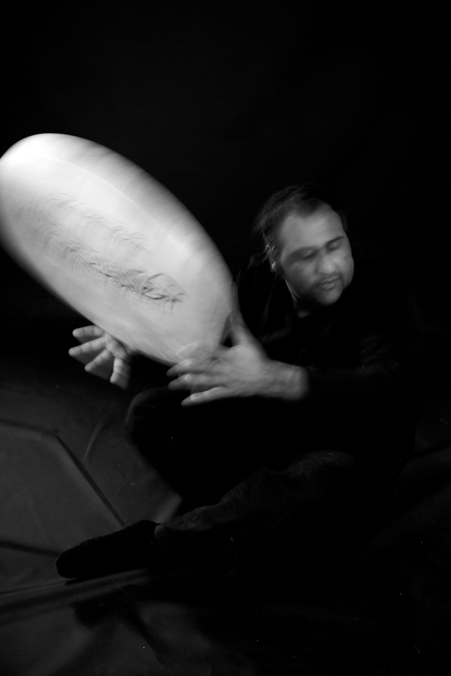 I Photographed A Series Of Studio Self-Portrait With Iranian Tradition Instruments