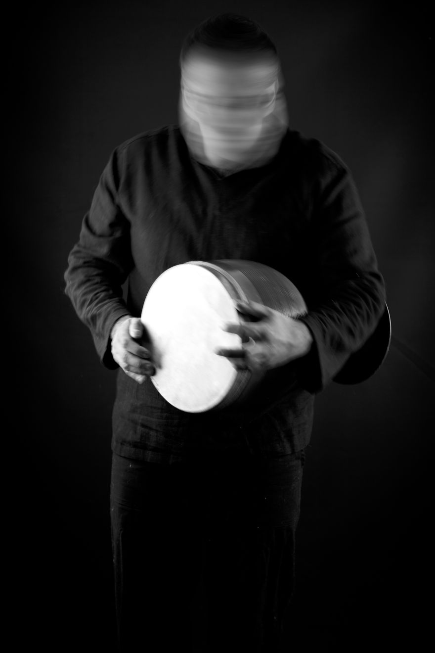 I Photographed A Series Of Studio Self-Portrait With Iranian Tradition Instruments