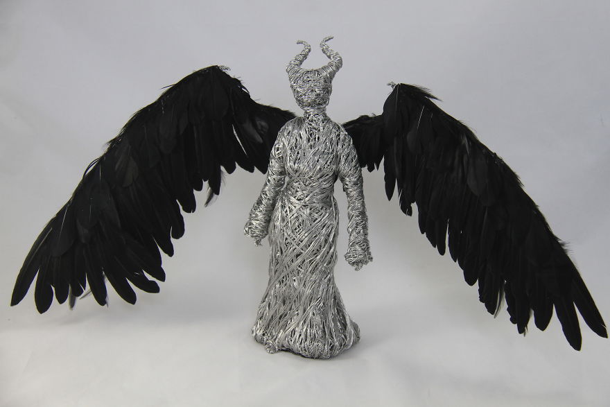 This Feather Winged Fairy I Made With Real Feathers And Aluminium Wire