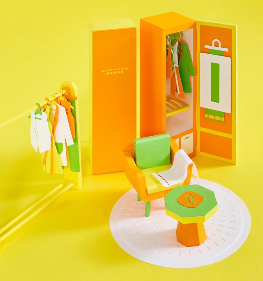 Sculptures Of Everyday Meals And Household Goods Crafted From Brightly Colored Paper By Lee Ji-Hee