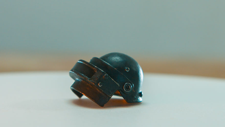 Miniature Helmets - Made Of Copper Caps