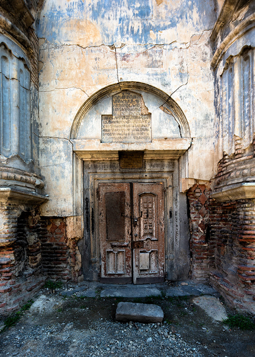 No Entry - The Entrance To The Derelict Armenian Church, Surb Nshan