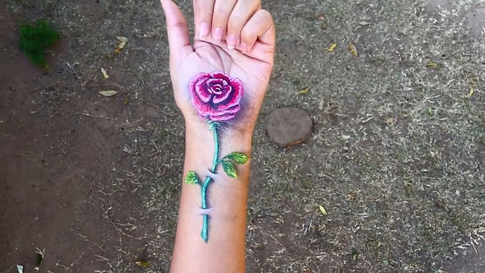Temporary 3D Paintings Tattoo