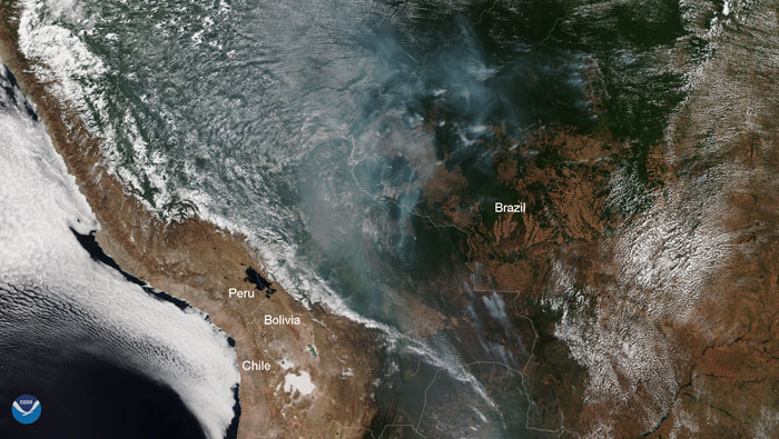The Amazon Forest Has Been Burning For Weeks And NASA Shares Photos From Space