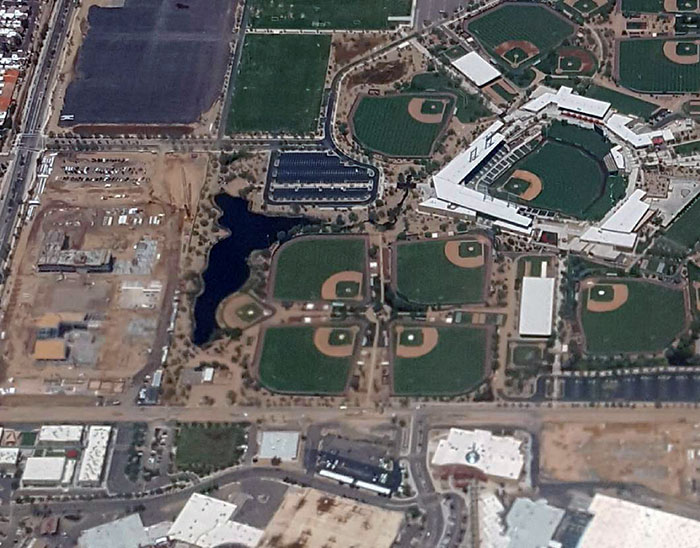 Noticed These Baseball Fields On A Flight Into Phoenix
