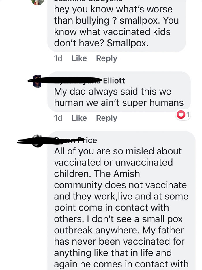 Anti-Vaxxer Angry Over This Sign At School, Attacks It On Facebook, Gets Shut Down With Many Responses